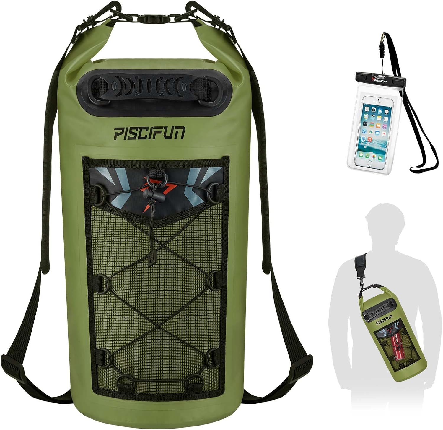 Dry Bag Backpack 30L Waterproof - Piscifun Dry Bag, Waterproof Floating Backpack