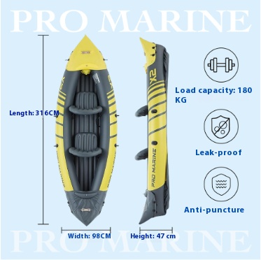 PVC Thickened Inflatable Doubl - Inflatable Kayak 2 Person Drop Stitch review and price