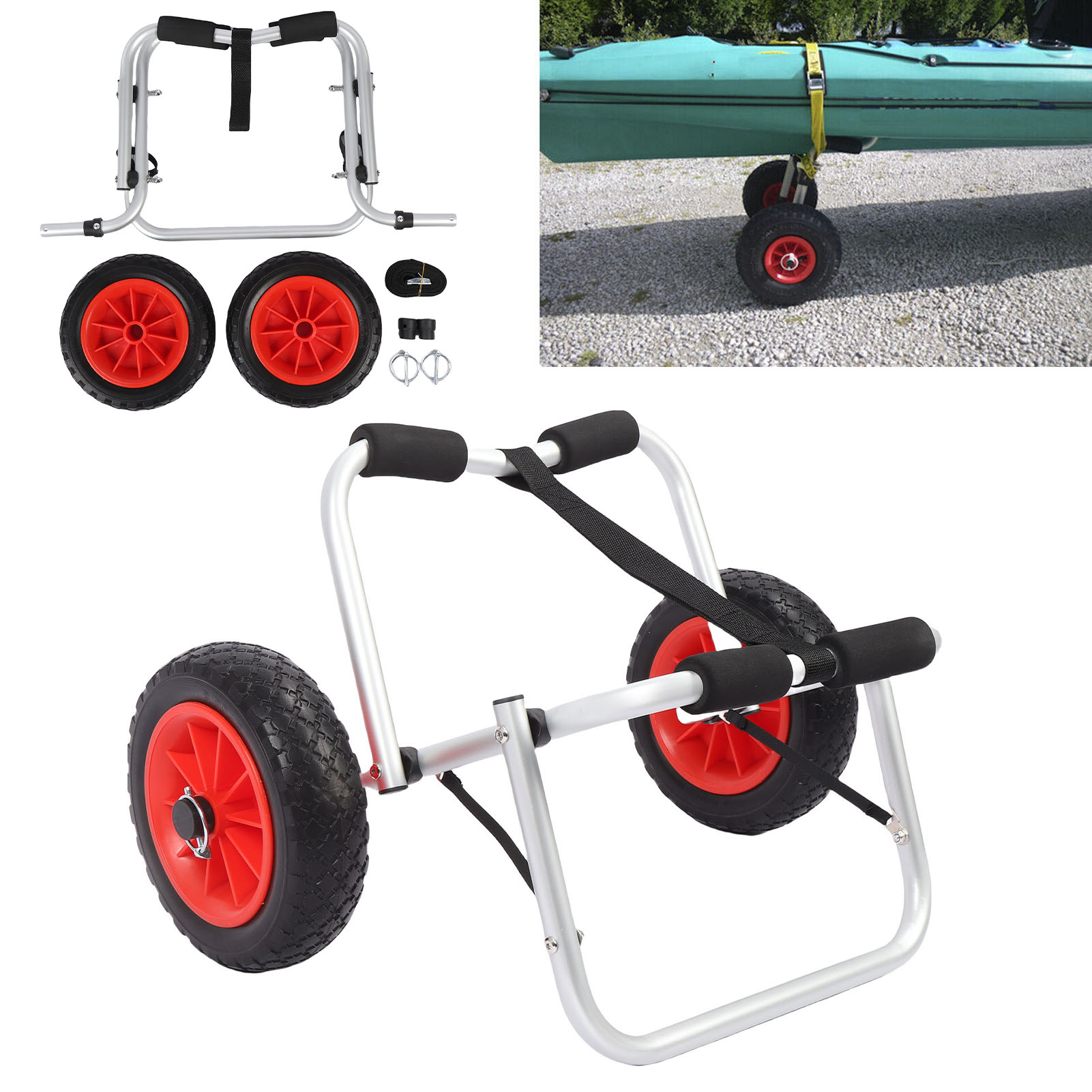 Kayak Cart Trolley with 10 Inc - Kayak Cart Trolley Carrier Dolly review and price
