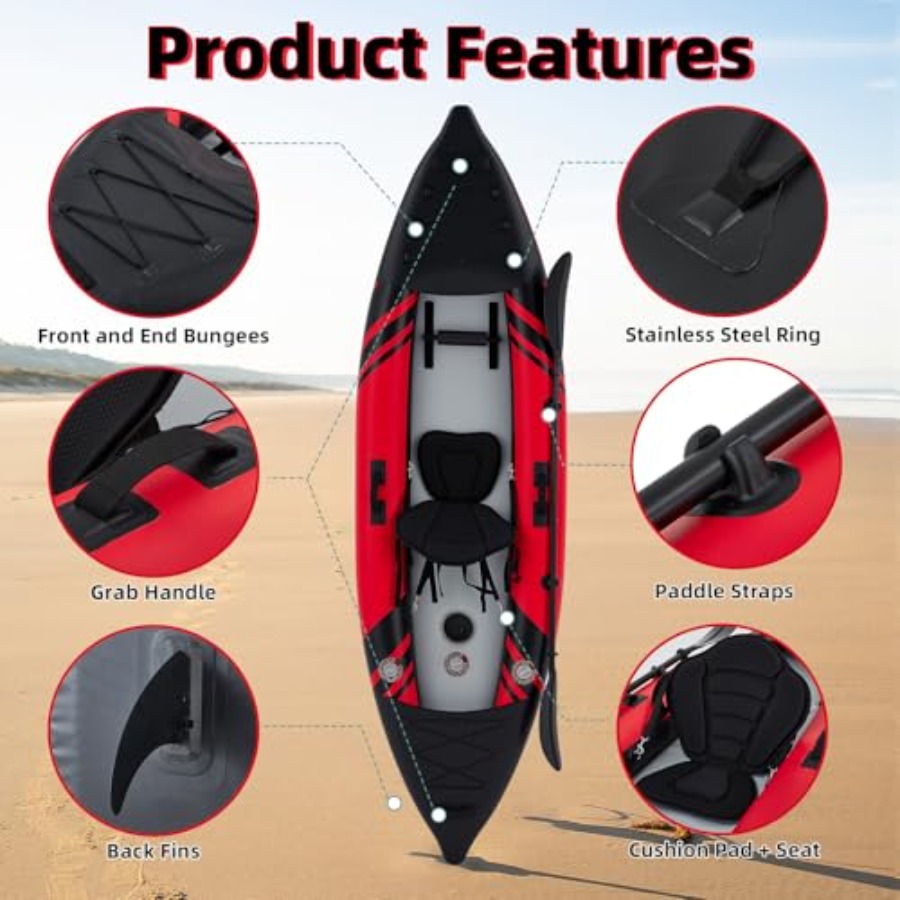 1-Person Inflatable Kayak For  - Drop Stitch Touring Kayak 1 Person review and price
