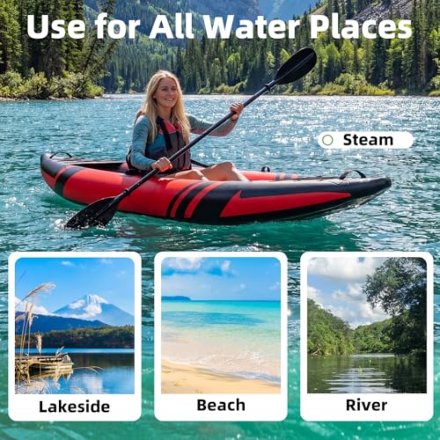 1-Person Inflatable Kayak For  - Drop Stitch Touring Kayak 1 Person review and price