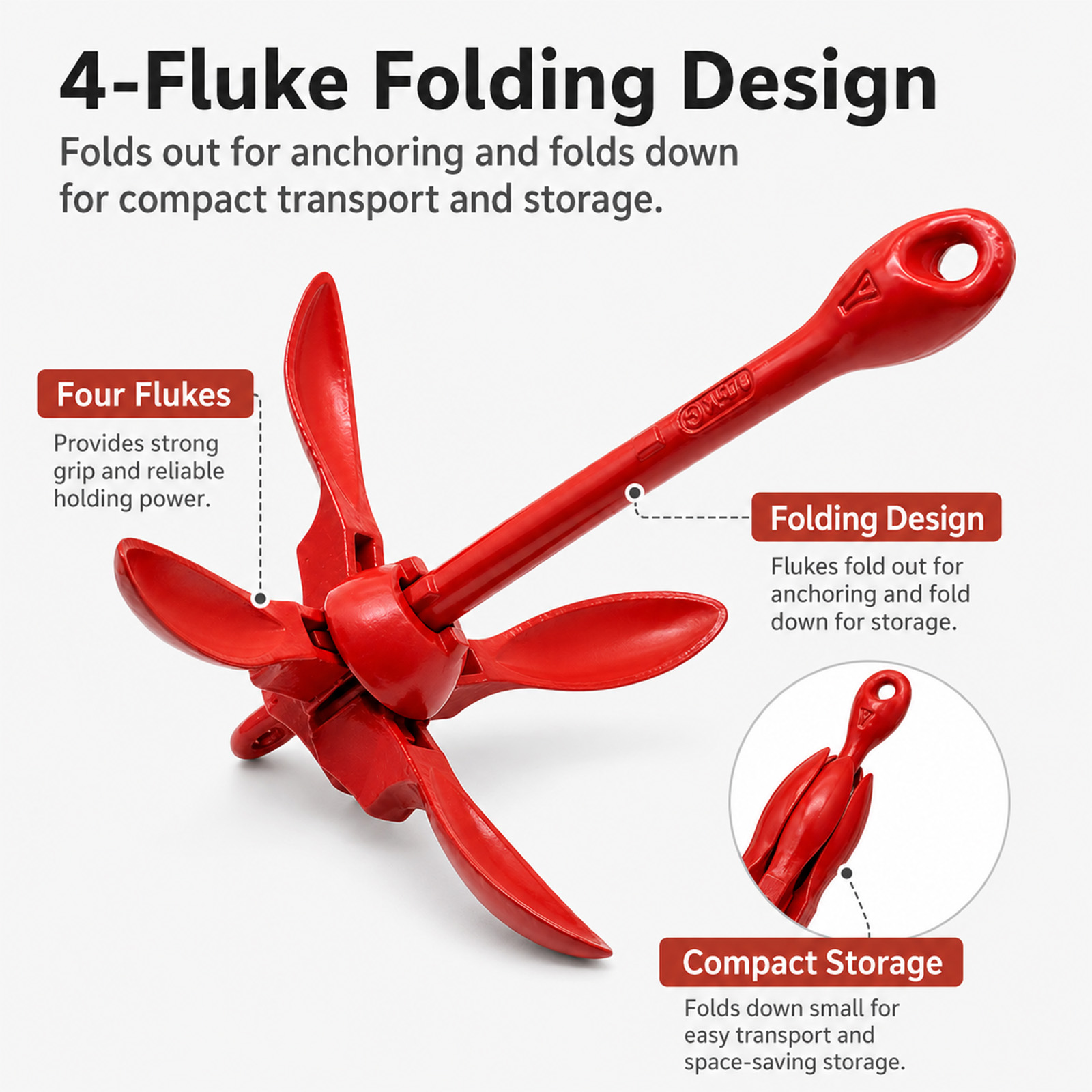 1.5kg Marine Kayak Anchor Kit  - Kayak Anchor Kit Folding 1.5Kg review and price