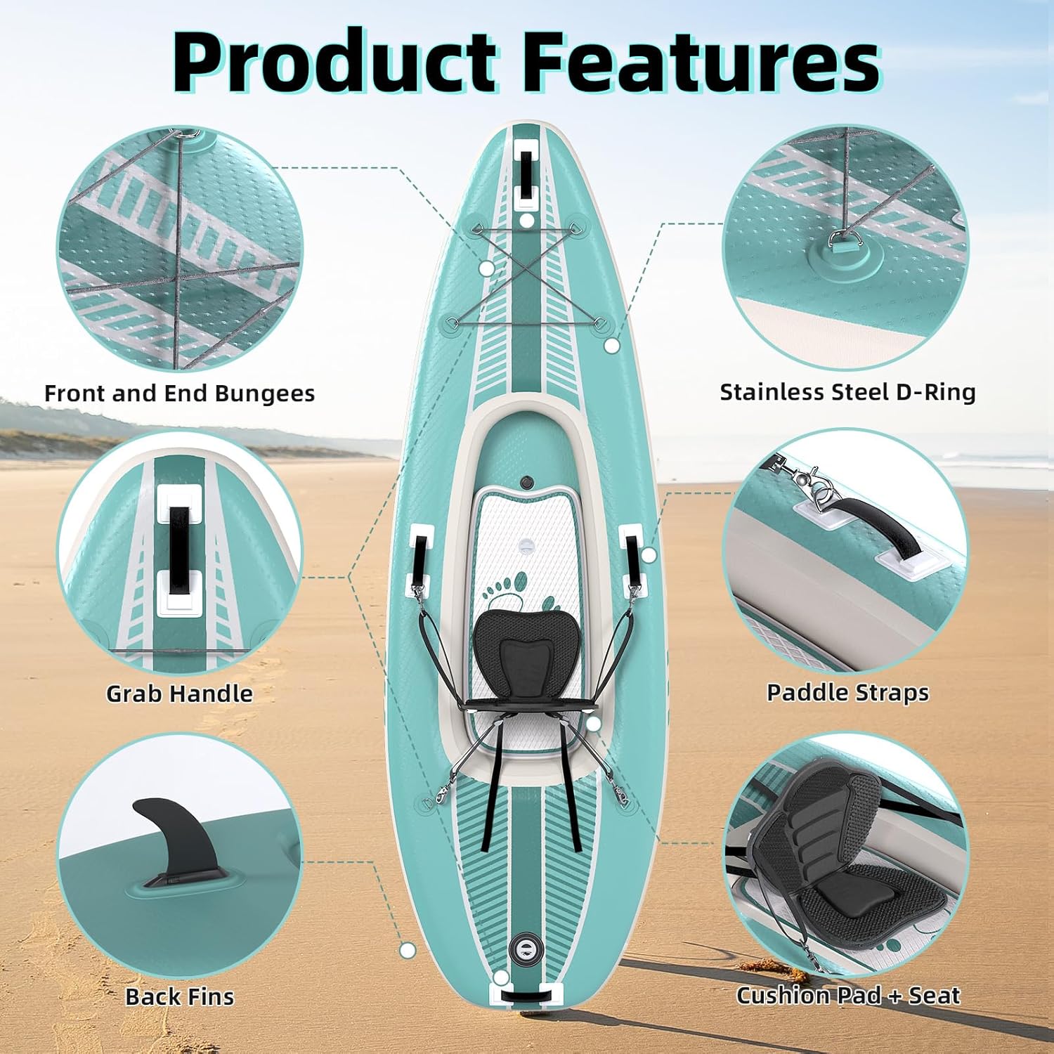 Lightweight Portable 1-Person  - Drop Stitch Touring Kayak 1 Person review and price