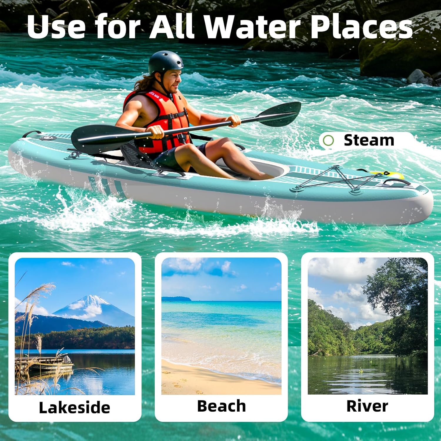 Lightweight Portable 1-Person  - Drop Stitch Touring Kayak 1 Person review and price