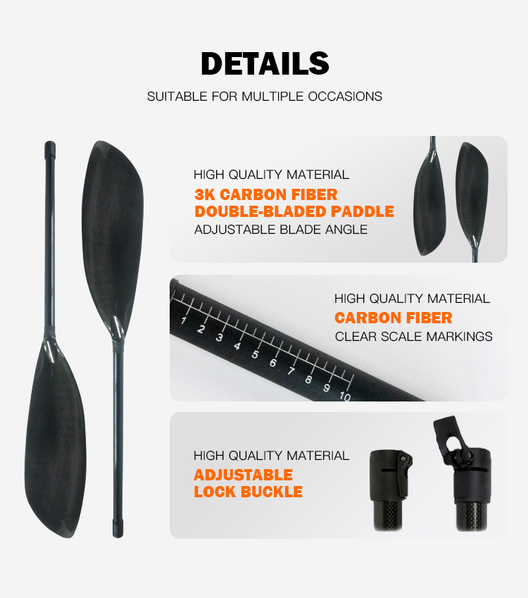 3k Full Carbon Fiber 2 Pieces  - Kayak Paddle Carbon Fiber 2 Piece review and price