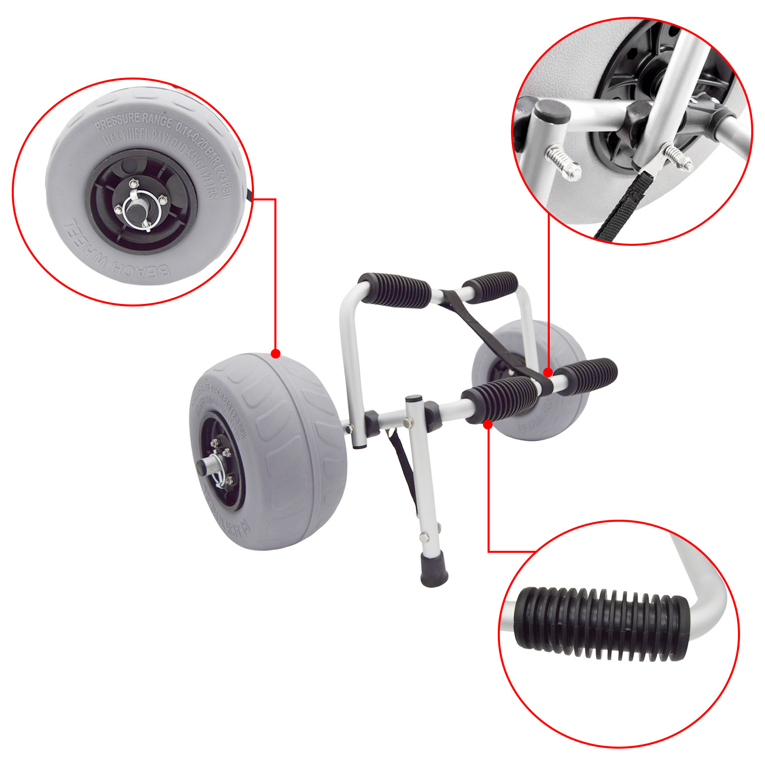 Foldable Durable Kayak Canoe B - Kayak Cart Trolley Carrier Dolly review and price