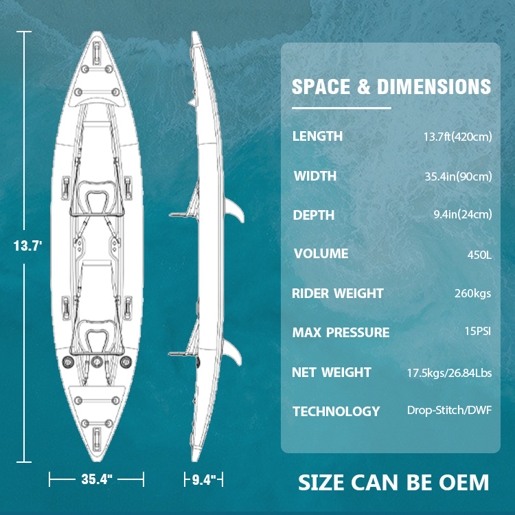 Factory Custom 2‑Person Drop‑S - Inflatable Kayak 2 Person Drop Stitch review and price