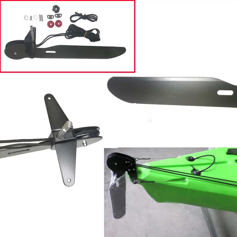 Aluminum Alloy Watercraft raft - Kayak Rudder Kit Foot Control System review and price