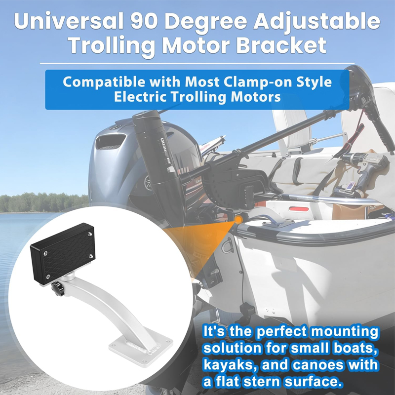 90 Degree Adjustable Marine Tr - Electric Trolling Motor Kayak Mount review and price