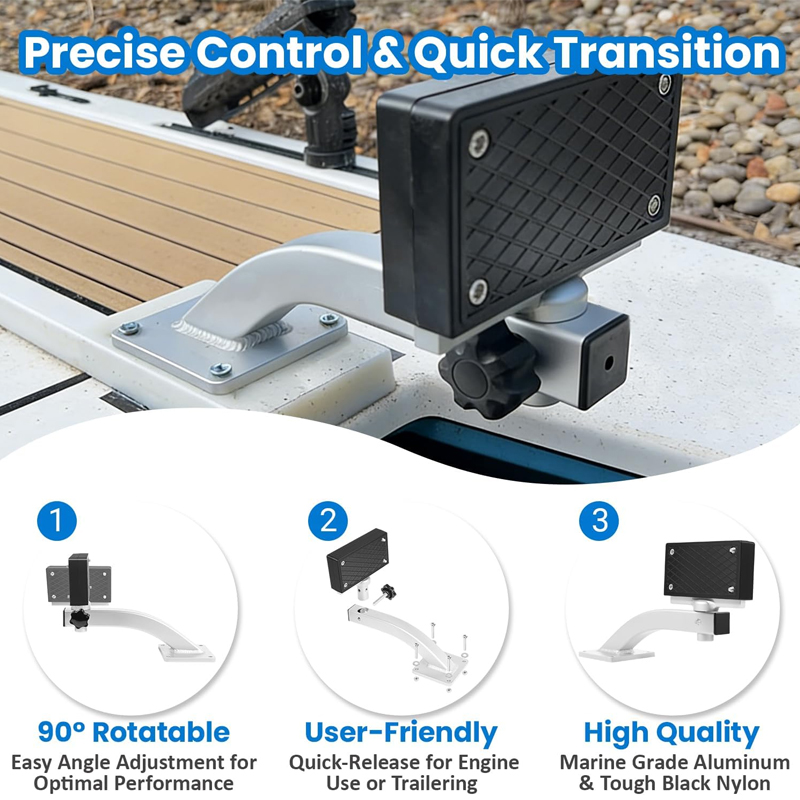 90 Degree Adjustable Marine Tr - Electric Trolling Motor Kayak Mount review and price
