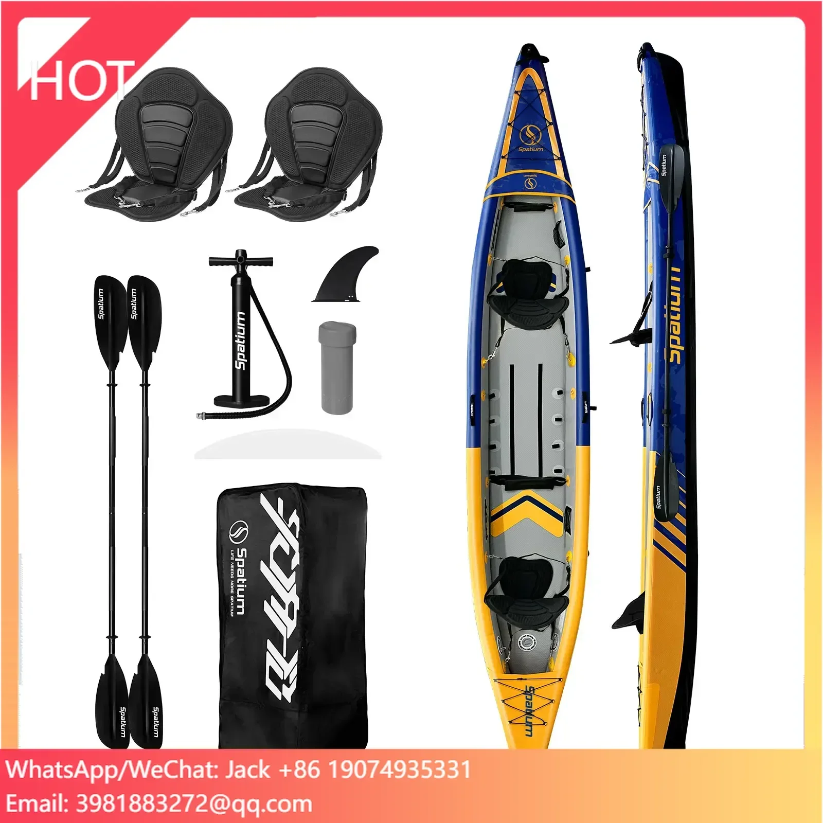 Favorite New Style Portable De - Inflatable Kayak 2 Person Drop Stitch review and price