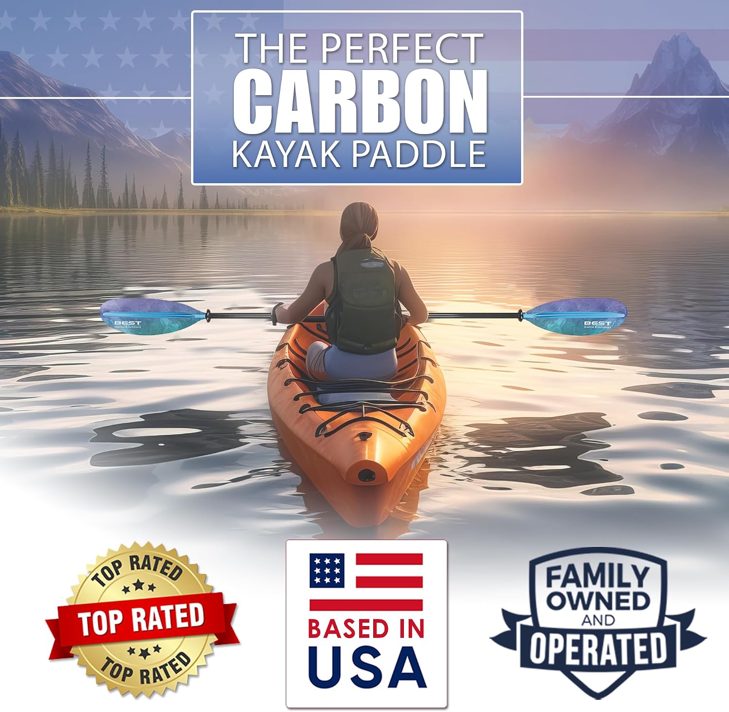 Carbon Fiber Kayak Paddle, 2-P - Kayak Paddle Carbon Fiber 2 Piece review and price