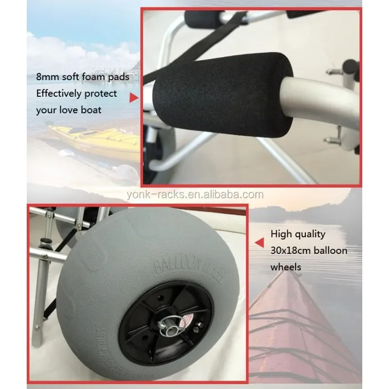 Newly Upgraded YONK Balloon Wh - Kayak Cart Trolley Carrier Dolly review and price